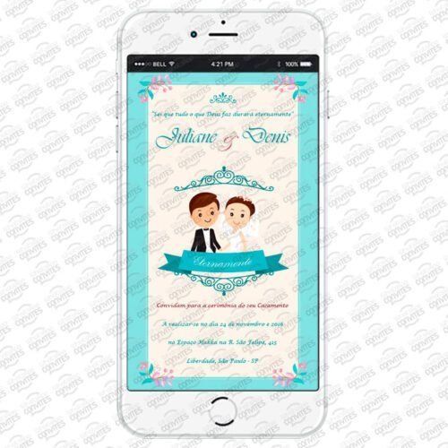 Convite Virtual de Casamento para WhatsApp