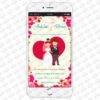 Convite Virtual de Casamento Coração para WhatsApp
