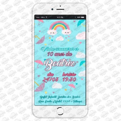 Convite Virtual Chuva de Amor