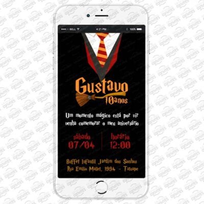 Convite Virtual Harry Potter