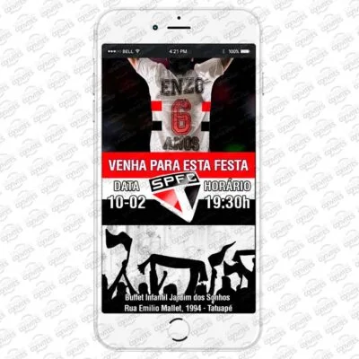 Convite Virtual do São Paulo