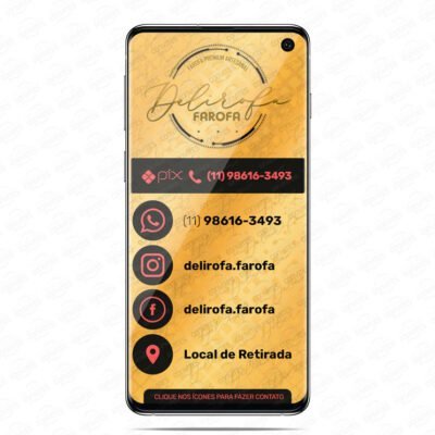 Cartão Virtual Interativo com Links em PDF