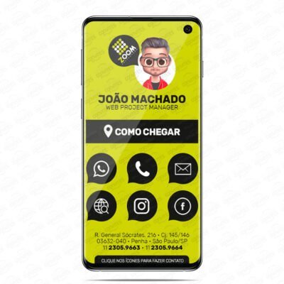 Cartão Virtual Interativo com Links em PDF