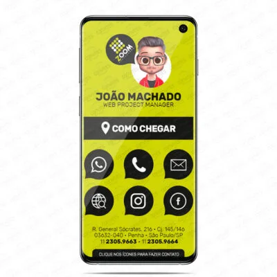 Cartão Virtual Interativo com Links em PDF