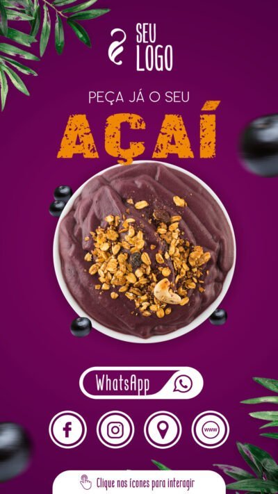 Convite Virtual Interativo Açai
