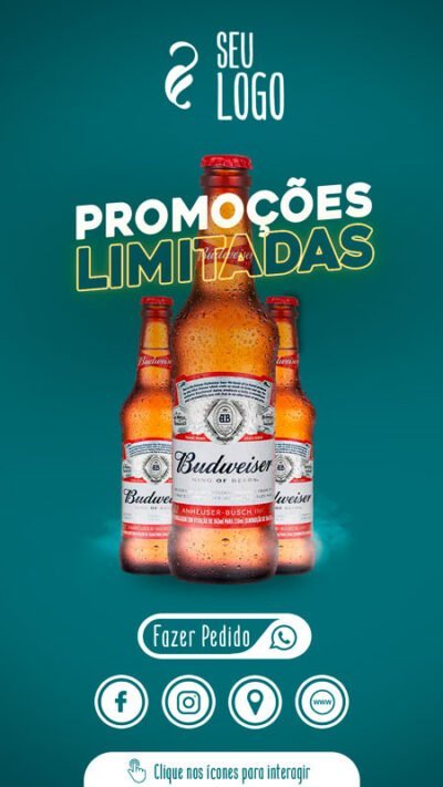 Convite Virtual Interativo Bebidas Em PDF