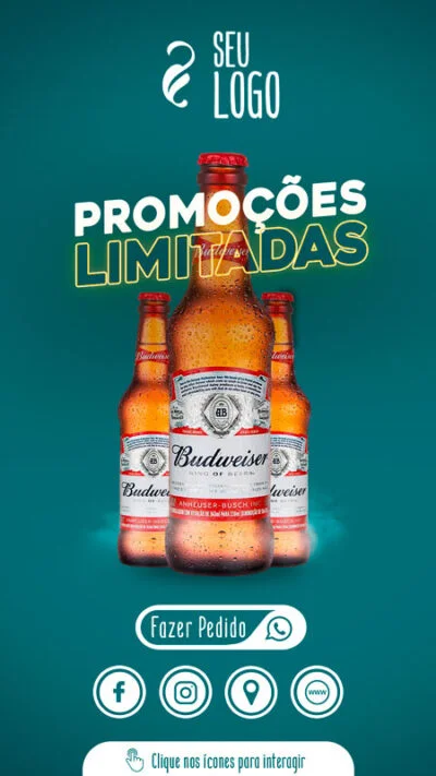 Convite Virtual Interativo Bebidas Em PDF