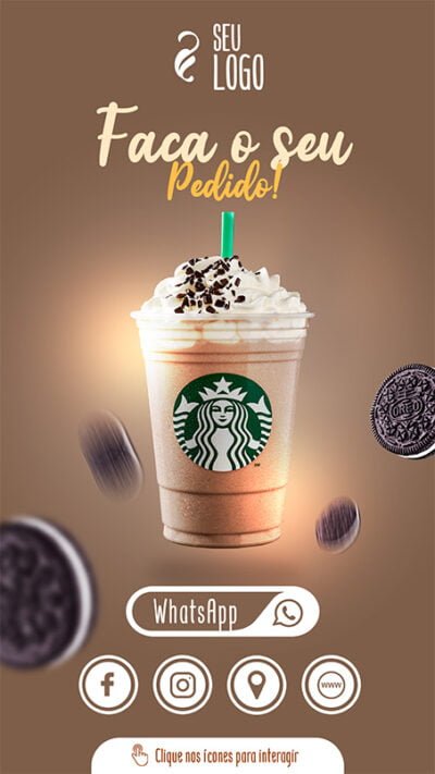 Convite Virtual Interativo Café 2 Em PDF