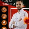 Convite Virtual Interativo Chefe de Cozinha Em PDF